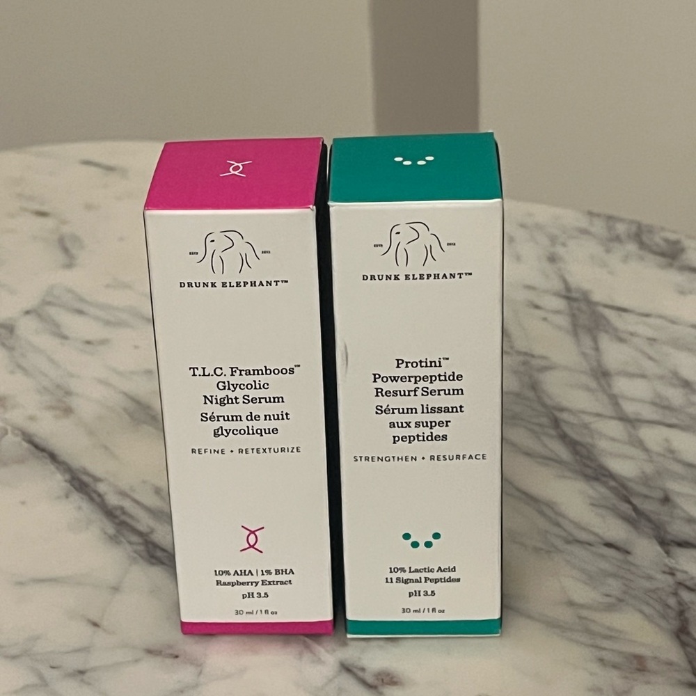 Drunk Elephant T.L.C. Framboos Serum + Protini Powerpeptide Serum